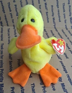 ANATRA CIARLATANA Ty Beanie Baby RITIRATA con etichetta RARA vintage 1993 - Foto 1 di 8