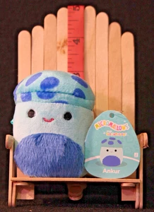 Micromallow de 2,5" nuevo con etiquetas de Squishmallow - "Ankur the Mushroom" MM2 #413 - Imagen 1 de 2