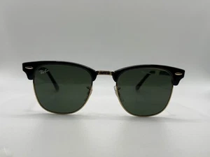 Ray-Ban Clubmaster Sonnenbrille Classic Glanz SCHWARZ polarisiert RB3016 51 21 145 3N - Bild 1 von 5