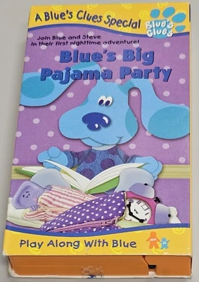 Blues Clues - Blues Big Pajama Party (VHS, 1999) - Image 1 of 3