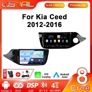 For KIA Ceed 2012-2016 Android CarPlay Car Radio GPS Multimedia Player Screen - Picture 1 of 32