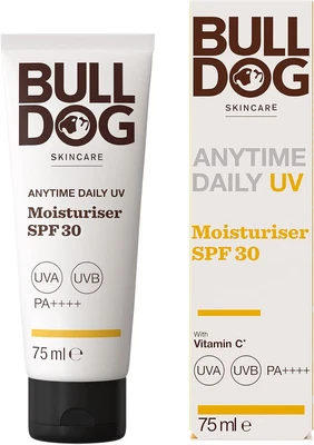 WILKINSON SWORD LTD BULLDOG SKINCARE Anytime Daily UV Moisturiser SPF 30 for Men 75 Ml, Safflower Se