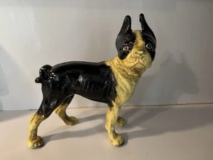 Gusseisen Boston Terrier Bull Dog Bank Türstopper 10" hoch x 11" breit - 7 1/2 Pfund - Bild 1 von 13