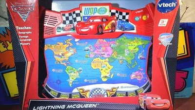 Disney Pixar “Cars” Lightning McQueen Atlas By VTech, Memory Toy fun - Image 1 of 4