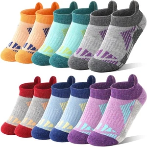 Kids Merino Wool Ankle Socks Girls Boys Thermal Winter Hiking Athletic Cozy W... - Picture 1 of 6