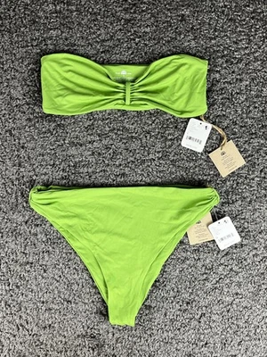 Free People X Toast Swim Apex Green Bikini Top & Bottom Size Small / Medium NWT - Image 1 of 4