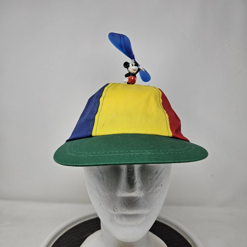 Gorra de Mickey Mouse de colección de Disney ajustada para hombre talla única multi hélice años 90 Foto 1 de 4