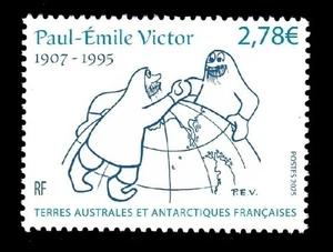 TAAF FRANCE ANTARCTIC 2025 PAUL-ÉMILE VICTOR MAP FSAT - Picture 1 of 1