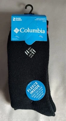 Мужские (2 пары) флисовые внутренние носки Columbia подходят для обуви 6-12 - Изображение 1 из 4