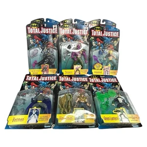 Lotto 9 action figure Total Justice DC Comics 1996 Hasbro nuove - Foto 1 di 11