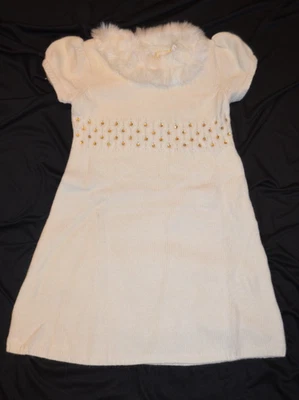 Gymboree BEAUTIFUL LUXE Ivory Sweater Holiday Party Dress NWT 5 6 7 8 - Image 1 of 4
