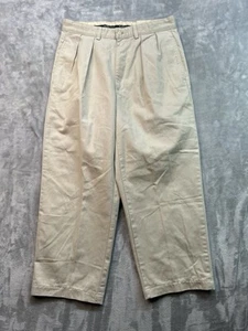 Pantaloni chino vintage Polo Ralph Lauren uomo taglia 32 cotone kaki preppy casual da lavoro - Foto 1 di 13