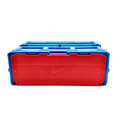 Hot Wheels Storage Case Only Red/Blue  Organizer Holds Tracks Cars & Acc. - Image 1 of 4