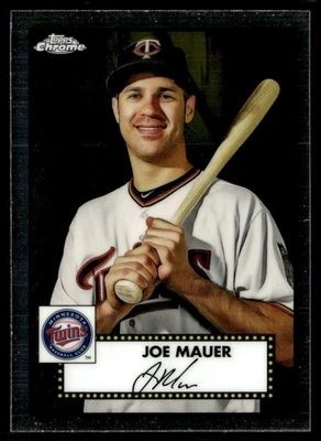 2021 Topps Chrome Platinum Anniversary Joe Mauer Minnesota Twins #528 - Image 1 of 2