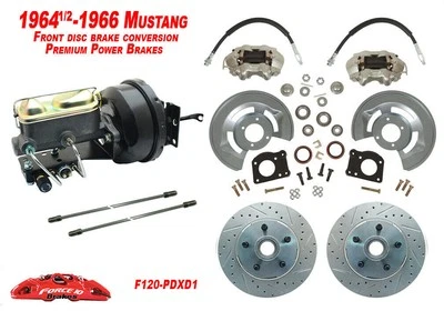 1964 65 66 Ford Mustang Drum to Power Disc Brake Conv kit, Premium Automatic kit - Image 1 of 4