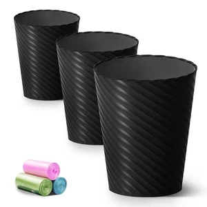Bathroom Trash Can, 3 Pack 1.8 Gallons Small Trash Can with Trash Bags, Bathr... - Picture 1 of 8