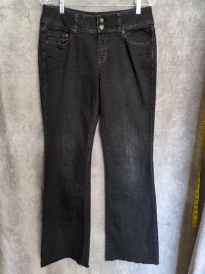 Pantalones de mezclilla para mujer London talla 10 dobladillo crudo corte bota Foto 1 de 4