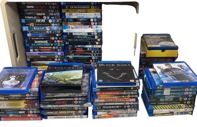 Blu-Ray JobLot Bundle x100 Movies Action Adventure Horror Marvel Hobbit DC PG-18 - Image 1 of 4