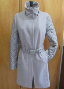 Kenneth Cole NY Damengröße 6 hellflieder Wollmischung Mantel Jacke neu ohne Etikett nie getragen - Bild 1 von 9