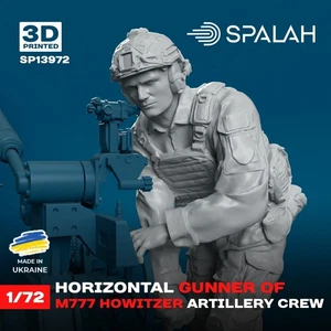 Figura Modelo Spalah SP13972 Artillero Horizontal de M777 Escala Obús 1:72 - Imagen 1 de 4