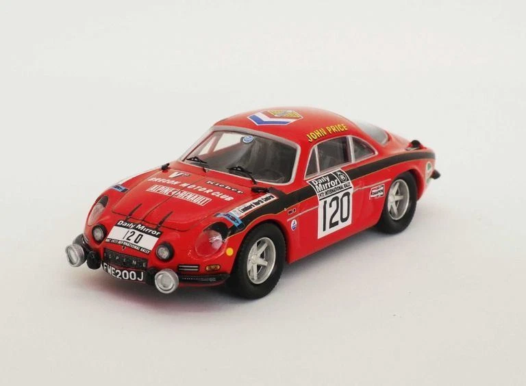 Trofeu Alpine Renault A110 RAC Rally 72 John Price/M. Turner escala 1:43 Foto 1 de 1