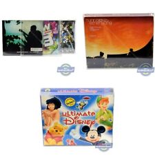 Audio CD Box Protectors Dual Slipcover 0.5mm PLASTIC DISPLAY CASE Multi Choice