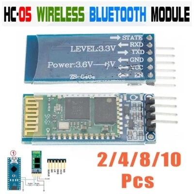 2-10Pcs HC-05 Wireless Bluetooth RF Transceiver Module anti-reverse for Arduino - Image 1 of 4