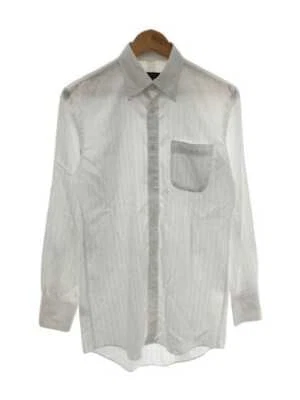 Camisa manga larga Burberry Black Label 38 algodón WHT #2 Foto 1 de 4
