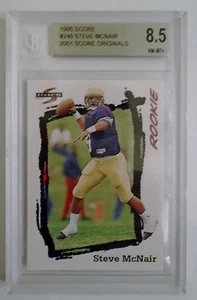 1995 Score Steve McNair Houston Oilers #248 rookie RC Football Card BGS 8.5 HOF - Picture 1 of 8