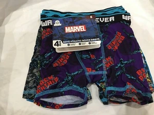 Funfare Boys 4 Pk Athletic Boxer Briefs Marvel Size 6 Boys New - Picture 1 of 5