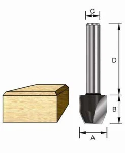 ENT HW Fase-Bündigfräser 13662 30° D12 - 7 x 12,7 mm - S8 x 32 - Bild 1 von 1