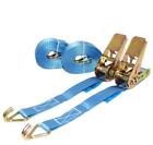 Ratchet Straps With Claws 80 x 6 Meter Blue 800KG (25mm)