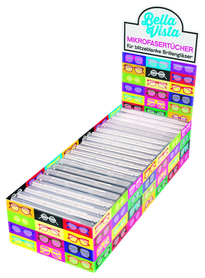 BIP Brillenputztücher Brillenreinigungstücher in Einzelverpackung in Displaybox