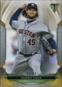 2019 Topps Triple Threads Gold #21 - Gerrit Cole [25/99] - Picture 1 of 2