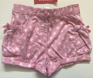 Gymboree Parisian Rose Polka Dot Shorts Pink White Girl's Size 4T NWT - Picture 1 of 2