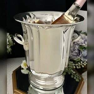 Cubo de champán Gorham vintage cubo de hielo plateado centro de mesa trofeo florero - Imagen 1 de 10