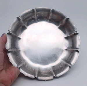 Lunt Silverplate Early Dublin B27 Scalloped  7"  Bowl/ Plate 1940S Vintage - Picture 1 of 7