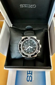 Rare Seiko ‘Caesar’ SNDA13 Chronograph Diver 2017 Rubber Strap 46mm excl crown - Picture 1 of 18