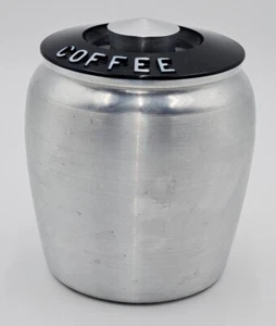 Aluminum Coffee Canister Vintage Kromex - Picture 1 of 6