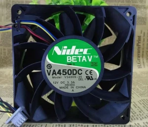 Nidec VA450DC V34809-35 DC 12V 3.3A 120*120*38MM 4-Wire PWM Server Cooling Fan - Picture 1 of 2