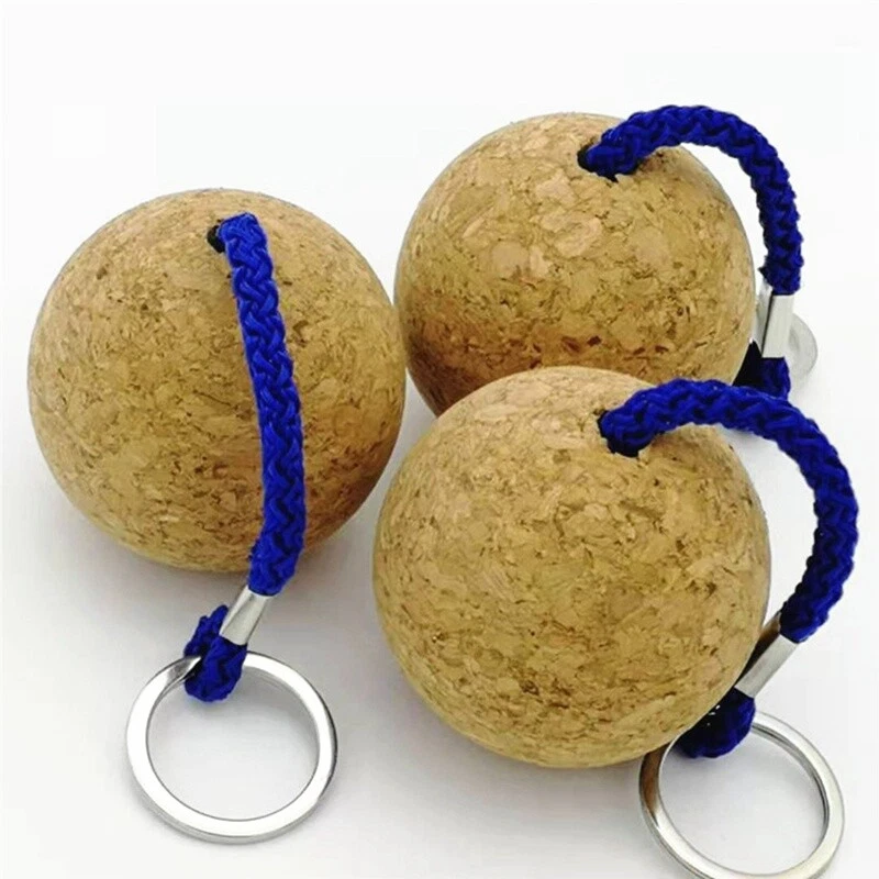 Porte-clés Flottant En Liège Pour Sports Nautiques - Alliage Aluminium, 5.9 Cm, Flottabilité Garantie, Kayak, Voile, Pêche