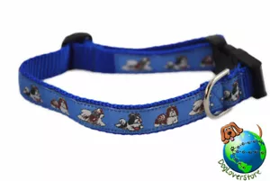 Shih Tzu verstellbarer Kragen Medium 10-16" blau - Bild 1 von 1