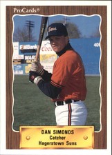 1990 Hagerstown Suns ProCards #1417 Dan Simonds