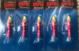 rapala jigging rap w7 2.75" 5/8oz fishing lure fruit punch lot of 5 S2 - Picture 1 of 1