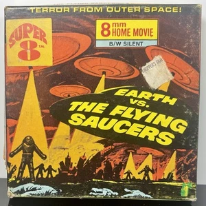 Earth vs The Flying Saucers 1956 Black & White 8MM Film - Picture 1 of 9