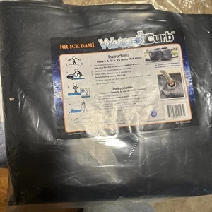 NEW Water Curb, Quick Dam 6-1/2"H X 20'L Water Curb Leak Diverter, SEALED - Picture 1 of 2