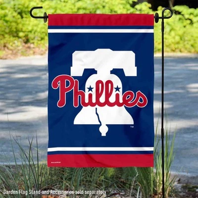 Bandera y pancarta de jardín campana nueva de los Filis de Filadelfia Foto 1 de 4