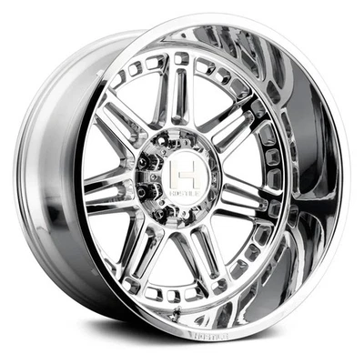 Hostile H124 LUNATIC Wheel 22x10 (-25, 8x165.1, 125.2) Chrome Single Rim Foto 1 de 2