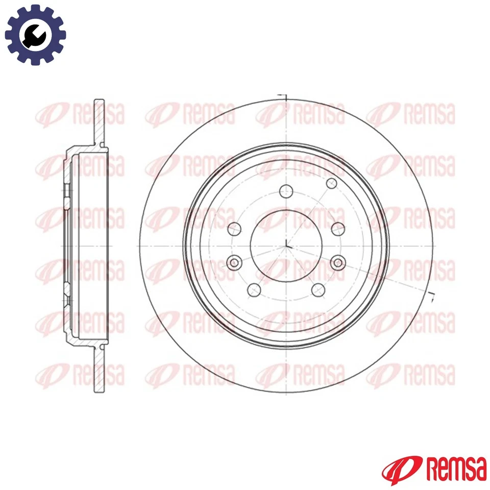 2x BRAKE DISC 6330.00 FOR PEUGEOT PHZ /P8C 2.1L P9A 2.1L THY 2.4L R5A 2.0L 4cyl - Image 1 of 4