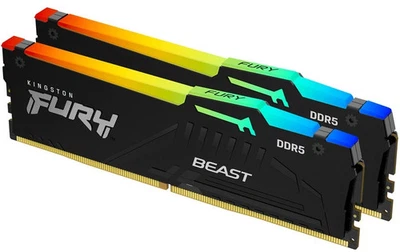 Kingston FURY Beast RGB EXPO 32GB (2 x 16GB) DDR5 6000 (PC5 48000) Memory *NEW* - Image 1 of 4